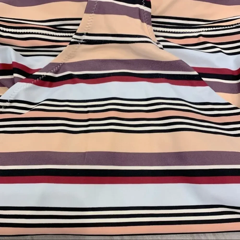 Jessica Simpson Maternity Multi-color Striped One Piece Swimsuit